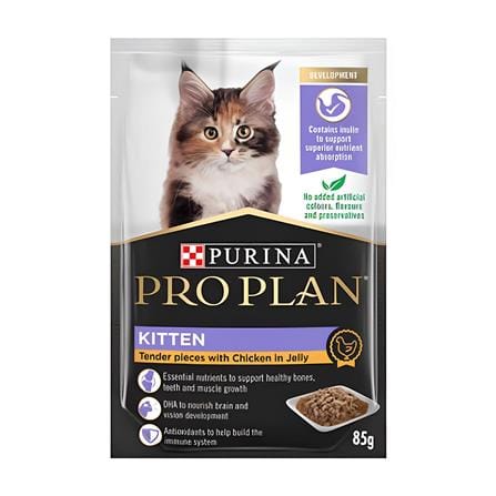 อาหารเปียกแมว PROPLAN KITTEN CHICKEN POUCH 85 ก._0