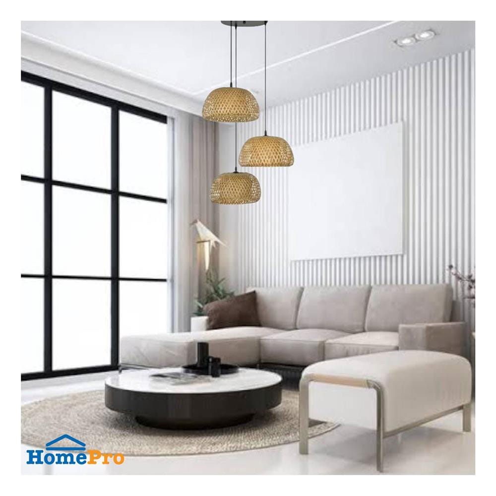 ไฟช่อ LUMAX 01-03077 สีน้ำตาล 3 หัว