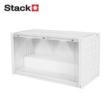 กล่องจัดเก็บโมเดล มีไฟ STACKO PLAY 35.5x19x17.5 ซม. สีขาว_0