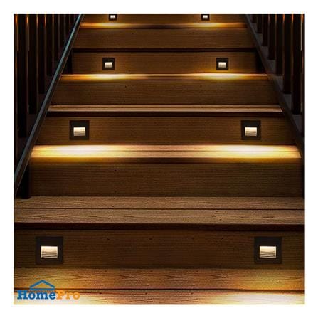 ไฟผนังภายนอก LED L&E 65-A0328 3 วัตต์ WARM WHITE สีดำ_4