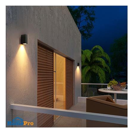 ไฟผนังภายนอก LED L&E 65-A0280 13 วัตต์ WARM WHITE สีดำ_5