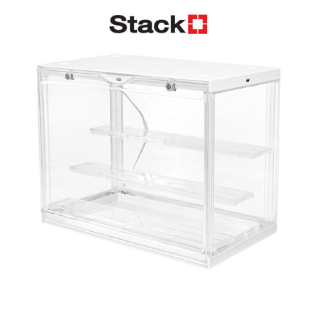 กล่องจัดเก็บโมเดล มีไฟ STACKO PLAY 30x17x23 ซม. สีขาว_1