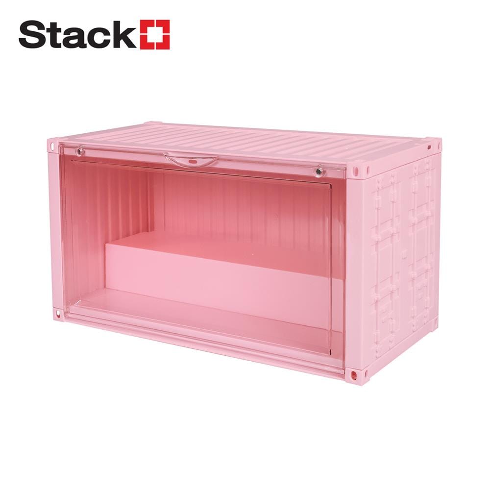 กล่องจัดเก็บโมเดล STACKO PLAY 35.5x19x17.5 ซม. สีชมพู