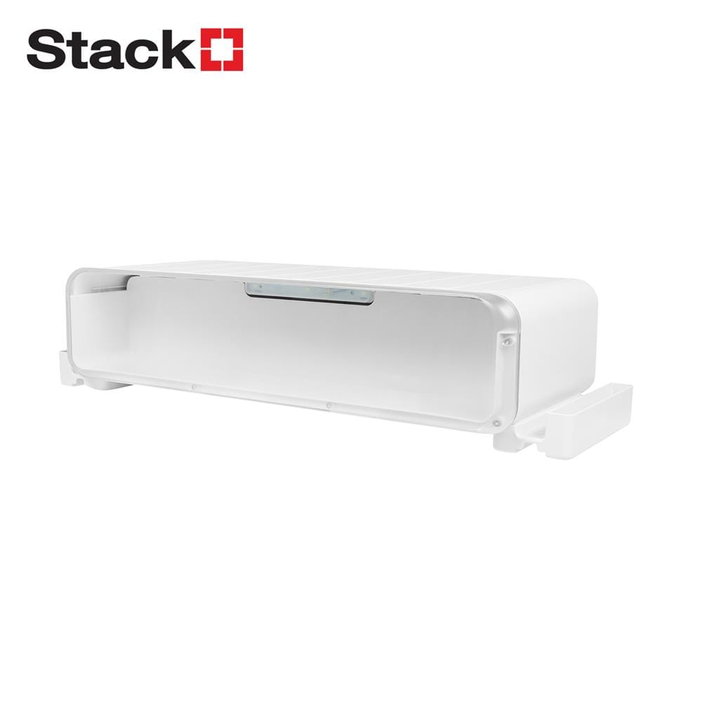 กล่องวางจอและโชว์โมเดล มีไฟ STACKO 60.5x21.3x14.5 ซม. สีขาว