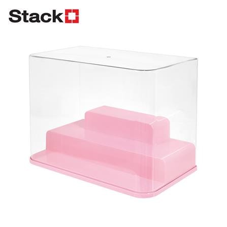 กล่องแท่นวางโชว์โมเดล STACKO PLAY 31x17.5x23 ซม. สีชมพู_0