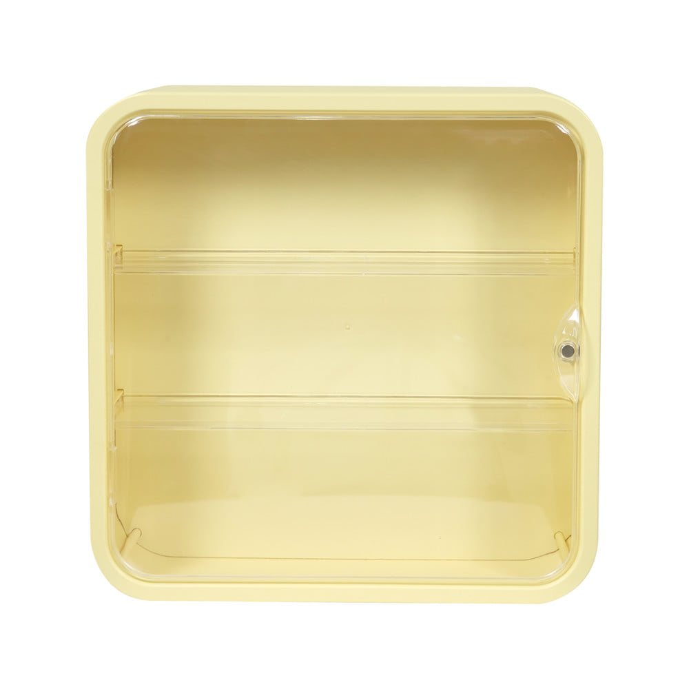 กล่องโชว์โมเดลติดผนัง STACKO PLAY 29.5x8x29.5 ซม. สีเหลือง