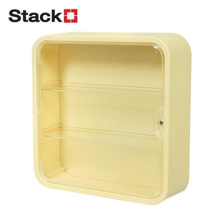 กล่องโชว์โมเดลติดผนัง STACKO PLAY 29.5x8x29.5 ซม. สีเหลือง_0