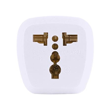 ปลั๊กแปลง 2 IN 1 UNIVERSAL 2 ขากลม TOSHINO PL16A-A 16 แอมป์_0