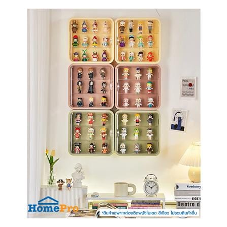 กล่องโชว์โมเดลติดผนัง STACKO PLAY 29.5x8x29.5 ซม. สีเขียว_6