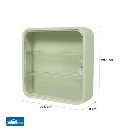 กล่องโชว์โมเดลติดผนัง STACKO PLAY 29.5x8x29.5 ซม. สีเขียว_9