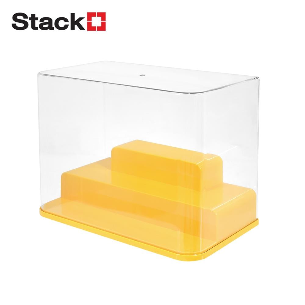 กล่องแท่นวางโชว์โมเดล STACKO PLAY 31x17.5x23 ซม. สีเหลือง_0