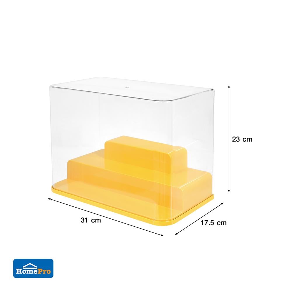 กล่องแท่นวางโชว์โมเดล STACKO PLAY 31x17.5x23 ซม. สีเหลือง