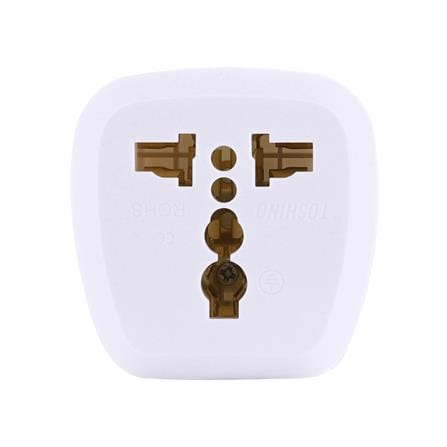 ปลั๊กแปลง 2 IN 1 UNIVERSAL 2 ขากลม TOSHINO PL16A-EU 16 แอมป์_0