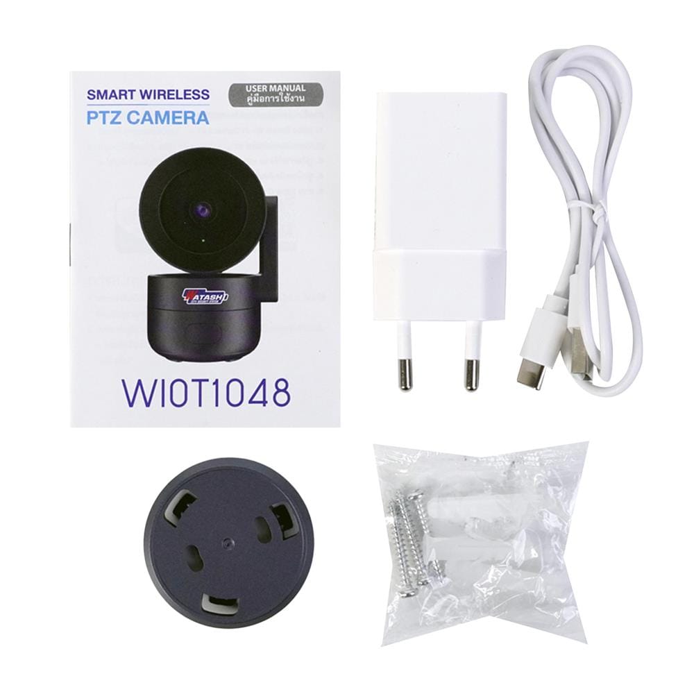 กล้องวงจรปิด SMART WIRELESS PTZ WATASHI WIOT1048 4 ล้านพิกเซล