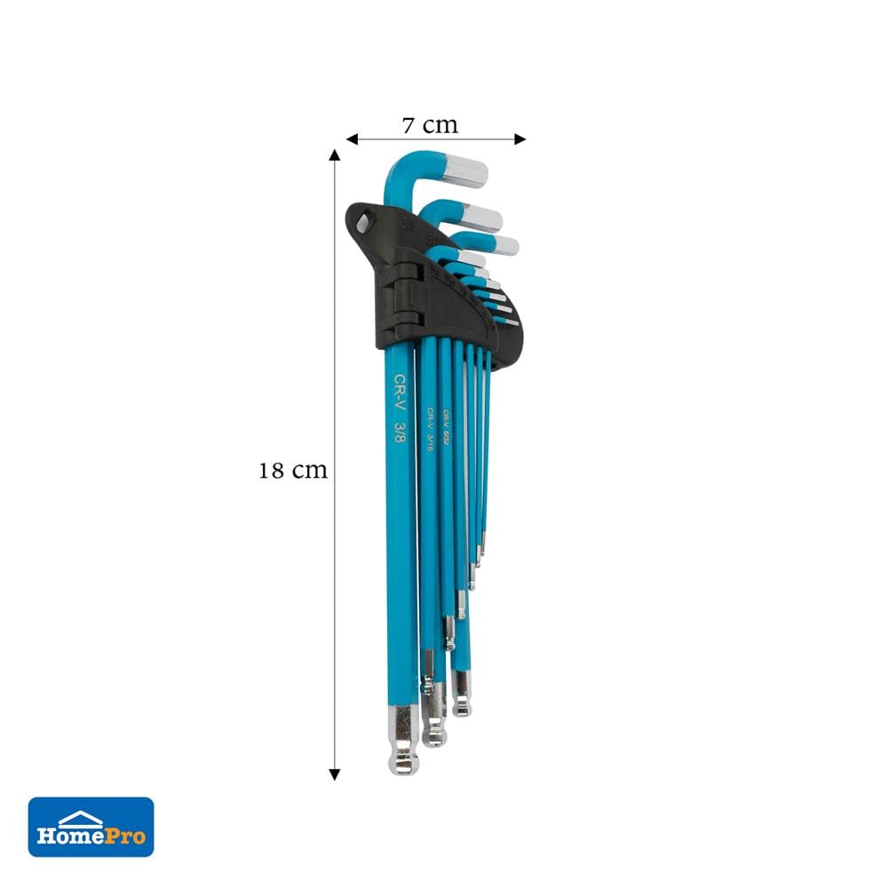 ประแจหกเหลี่ยมหัวบอล MATALL PRO 9 ชิ้น/ชุด