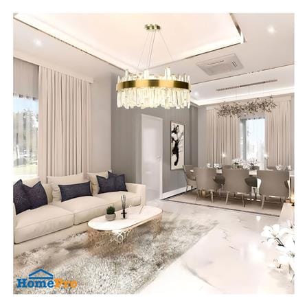ไฟช่อ LED L&E 01-A0247 35 วัตต์ WARM WHITE สีทอง 1 หัว_1