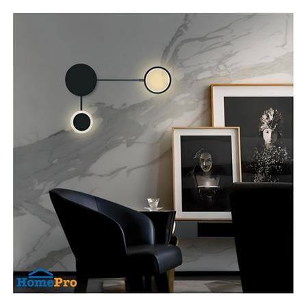 ไฟกิ่งภายใน LED L&E 01-A0208 12 วัตต์ WARM WHITE สีดำ 2 หัว_1