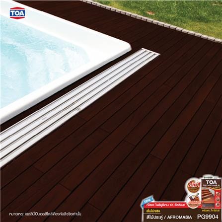 โพลียูรีเทนภายนอก TOA 1K ULTIMATE PG9904 สีไม้ประดู่ โปร่งแสงเงา 1.5 ลิตร_4