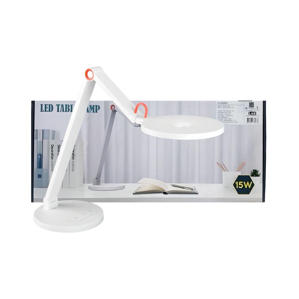 ไฟอ่านหนังสือ LED L&E 01-A0202 15 วัตต์ สีขาว