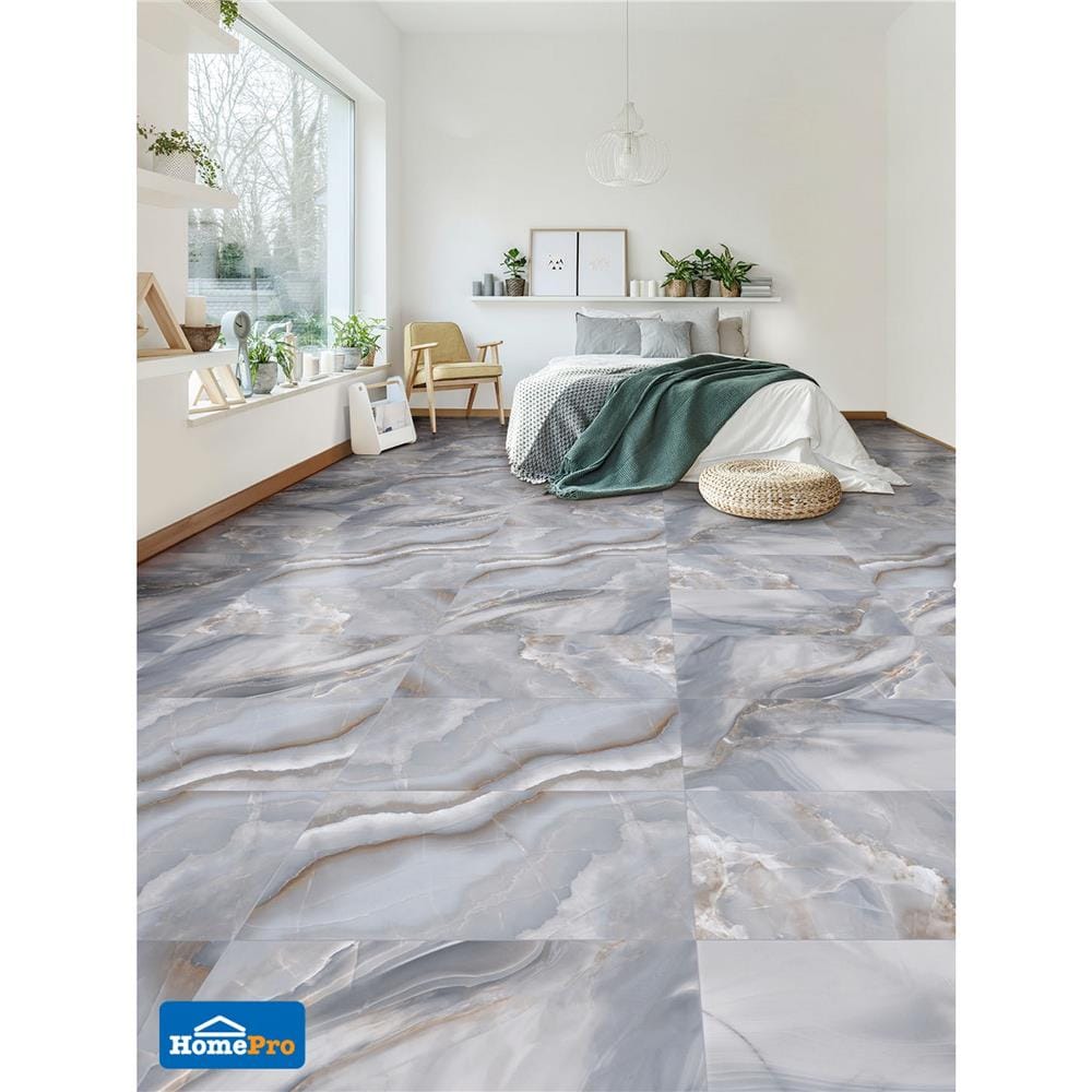 กระเบื้องพื้นพอร์ซเลน 80x160 ซม. TARA ซันสโตน ฟ้า 2.56 ตร.ม.