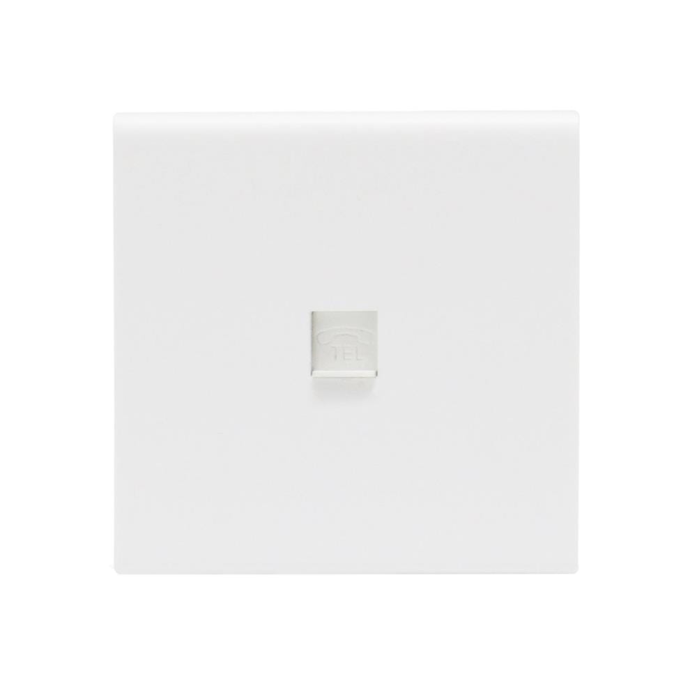 เต้ารับโทรศัพท์ SAHN 6P/4C D17-WHM สีขาวด้าน_1
