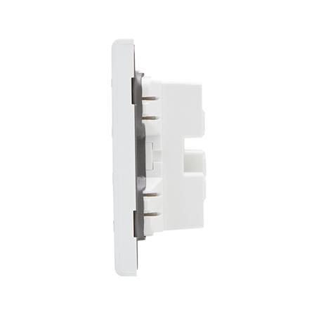 เต้ารับโทรศัพท์และคอมพิวเตอร์ SAHN 6P/6C D19-WHM  สีขาวด้าน_2