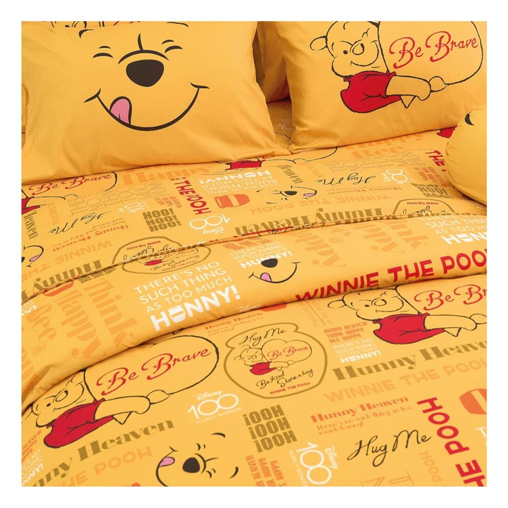ชุดผ้าปูที่นอน 3.5 ฟุต 4 ชิ้น TULIP POOH 60238-DLC136