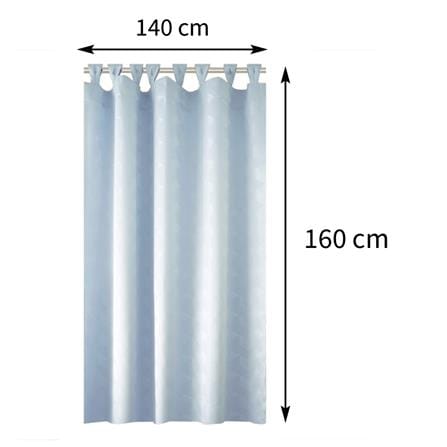ผ้าม่านห่วง HOME LIVING STYLE KIONY UV 140X160 ซม. สีฟ้า_7
