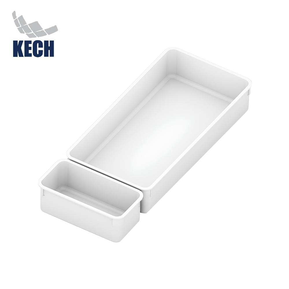 ถาดเก็บของในลิ้นชัก KECH OMO SET2 2 ชิ้น สีขาว_1