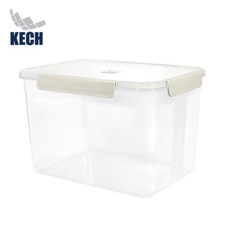 กล่องอาหารเหลี่ยม 10.5 ลิตร KECH NEXT 2828 สีครีม_1