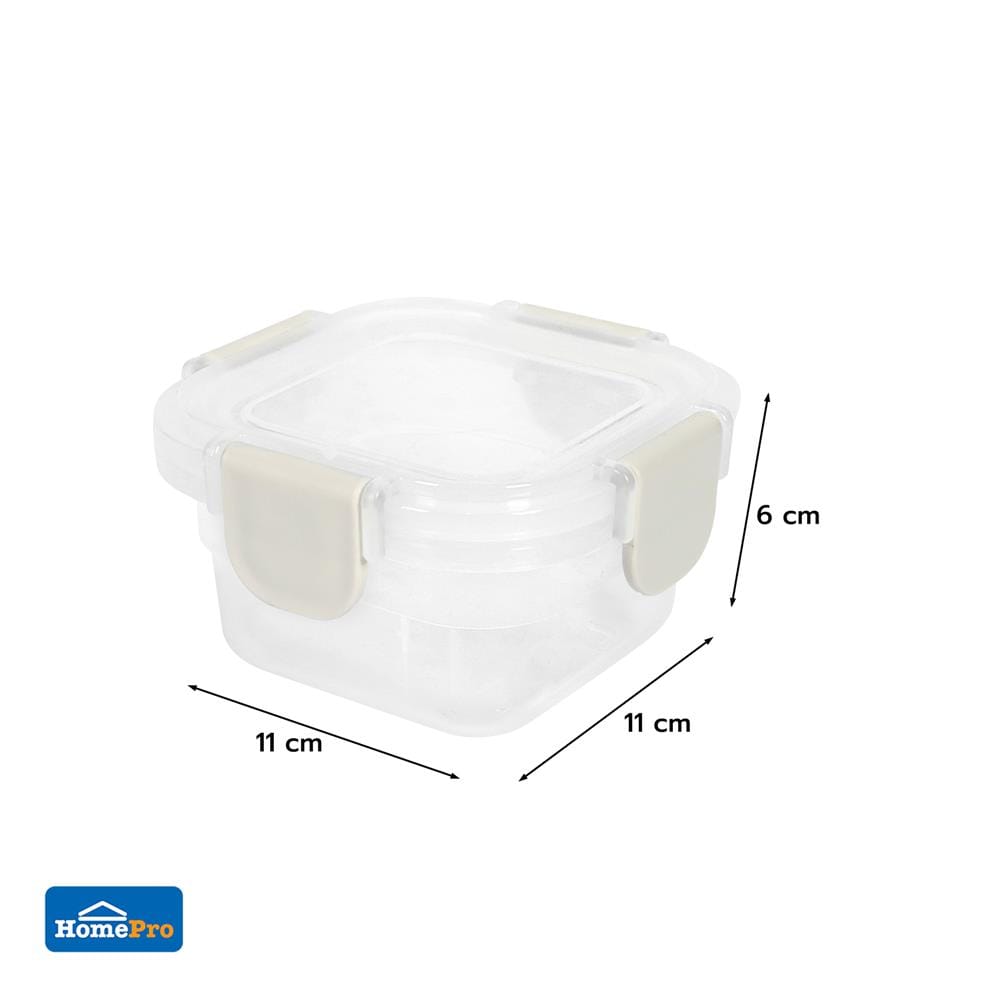 กล่องอาหารเหลี่ยม 0.24 ลิตร KECH NEXT 2840 สีครีม