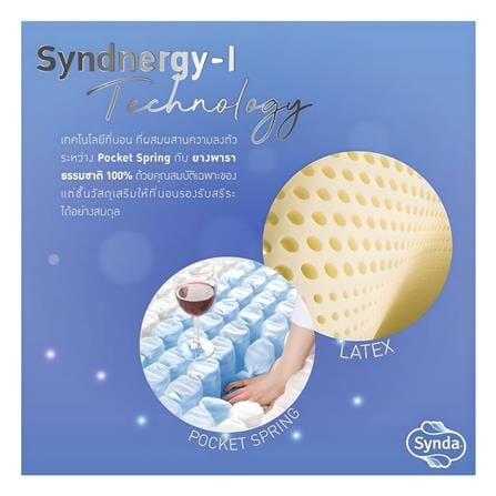 ที่นอนพ็อกเก็ตสปริง 6 ฟุต SYNDA รุ่น TITANIUM_5
