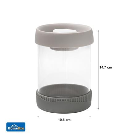 ขวดโหลแก้วฝาดึง KECH SPACE 0.8 ลิตร สีเทา_5