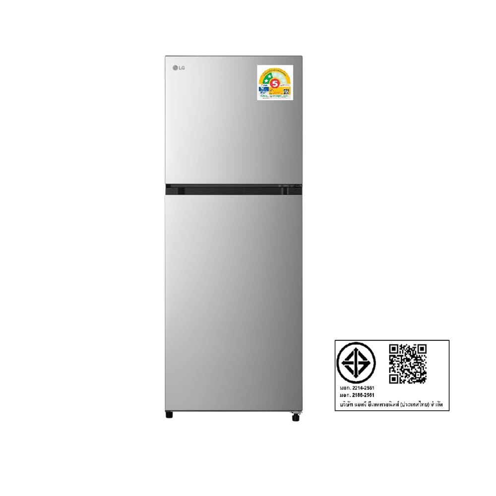 ตู้เย็น 2 ประตู LG GC-B202MQBR.AHVPLMT 7.2 คิว สีเงิน อินเวอร์เตอร์