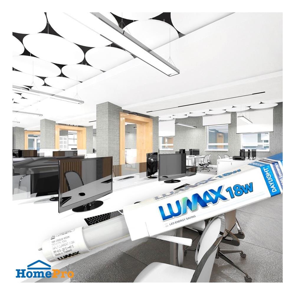 หลอด LED LUMAX T8 ECO SLIDE DE 18 วัตต์ DAYLIGHT G13