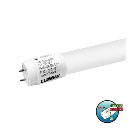 หลอด LED LUMAX T8 ECO SLIDE DE 18 วัตต์ DAYLIGHT G...
