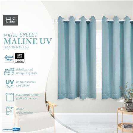 ผ้าม่าน EYELET HOME LIVING STYLE MALINE UV 140X160 ซม. สีเขียว_4