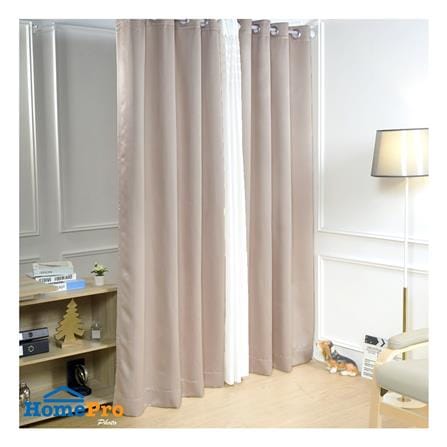 ผ้าม่านEYELET HOME LIVING STYLE MALINE UV 140X220 ซม. สีครีม_3
