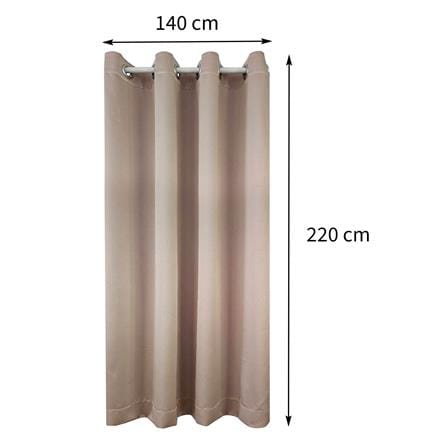 ผ้าม่านEYELET HOME LIVING STYLE MALINE UV 140X220 ซม. สีครีม_5