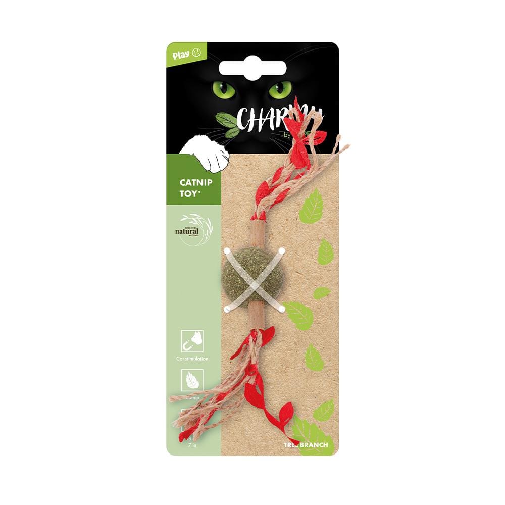 ลูกแคทนิป M-PETS CHARMY CATNIP TREE BRANCH สีแดง
