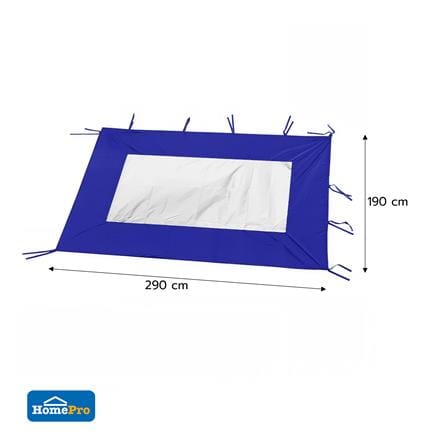ผ้าใบใสปิดข้างเต็นท์ SPRING 290X190 ซม. สีน้ำเงิน_4