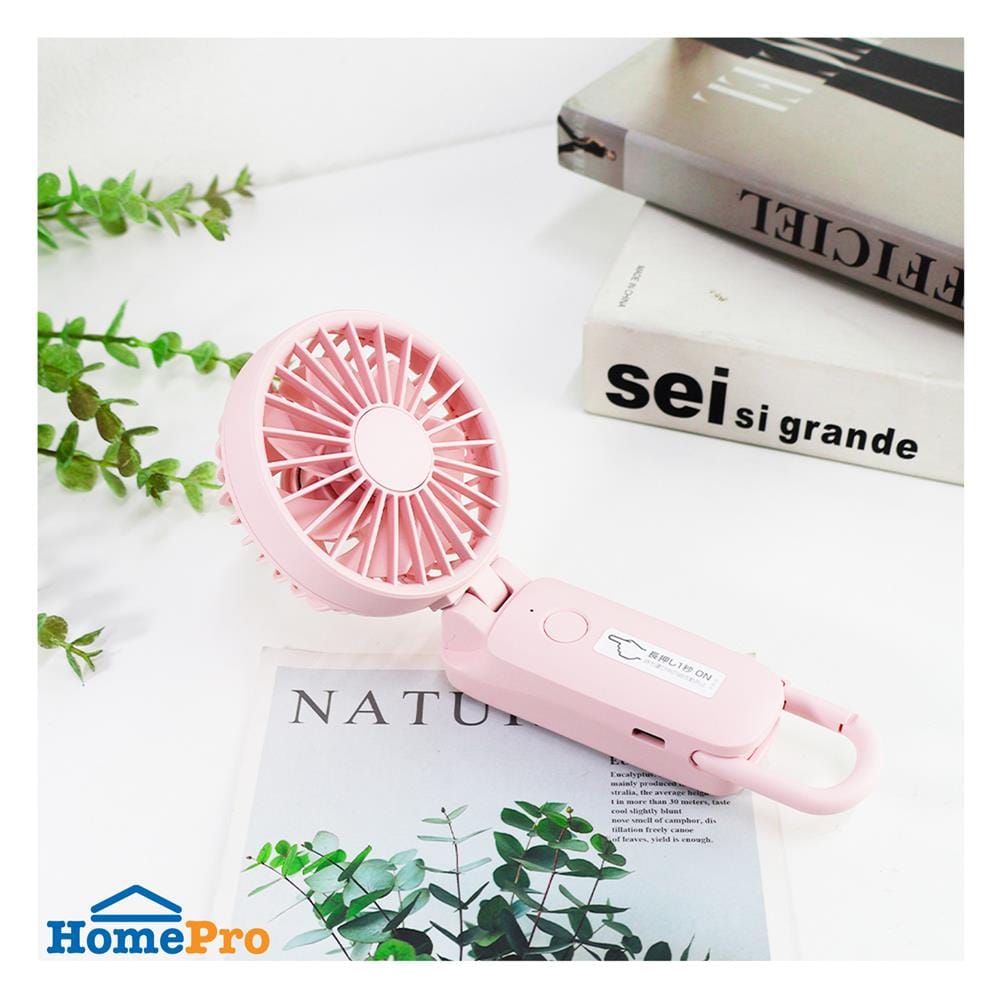พัดลมพกพา 3 นิ้ว RHYTHM 740171001 สีชมพู