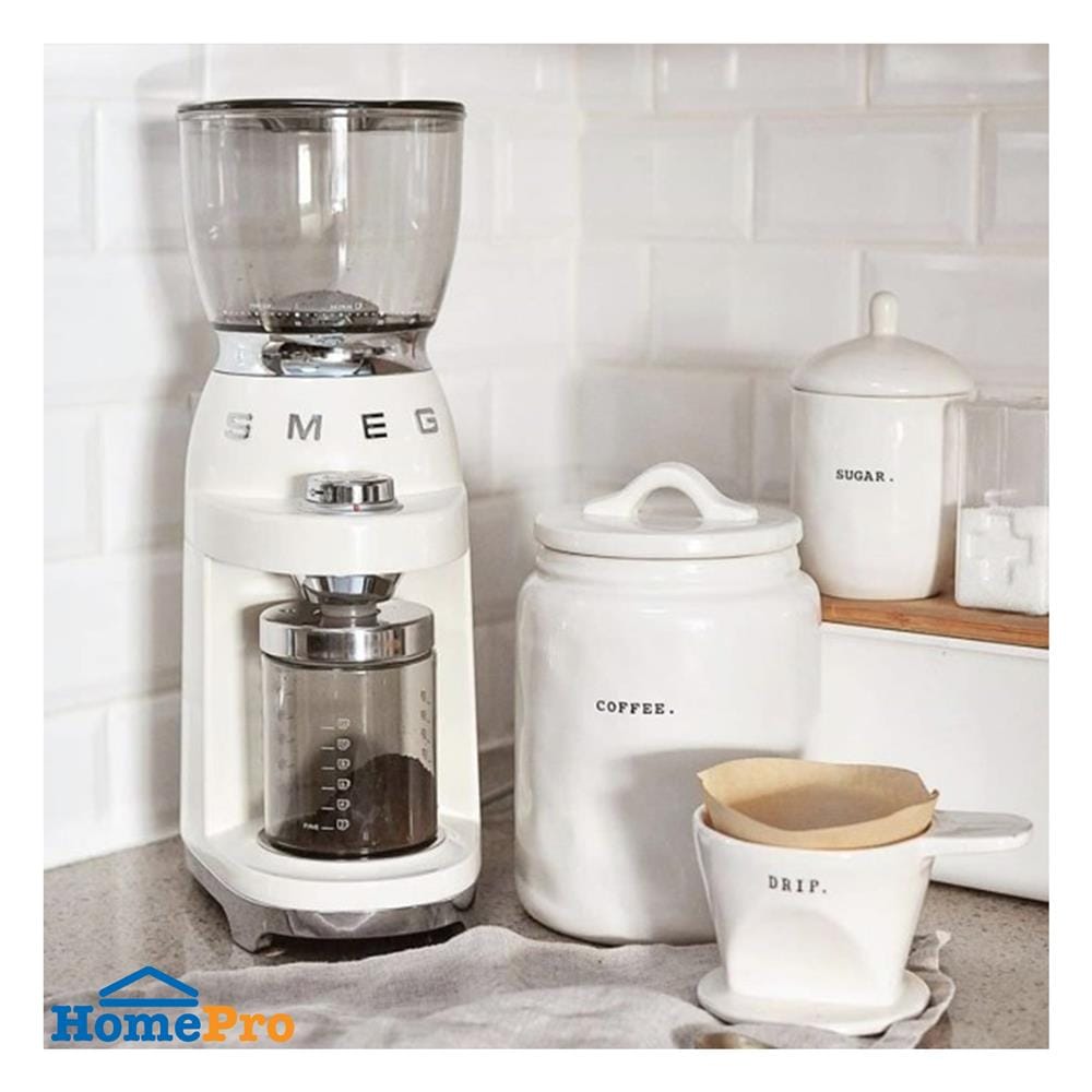 เครื่องบดเมล็ดกาแฟ SMEG CGF01WHEU สีขาว