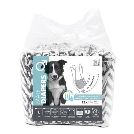 ผ้าอ้อมสุนัข M-PETS DIAPERS MALE DOG ไซซ์ L_0