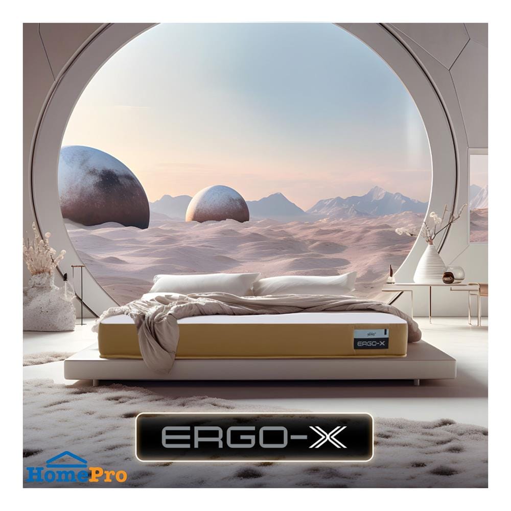 ที่นอนโฟม 6 ฟุต สุญญากาศ MIDAS รุ่น ERGO-X พร้อมหมอนหนุน 2 ชิ้น