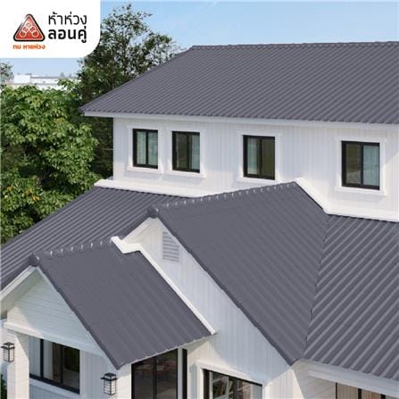 ครอบสันหลังคา ตราห้าห่วง 23X50X13 ซม. สีมิดไนท์เกรย์_1