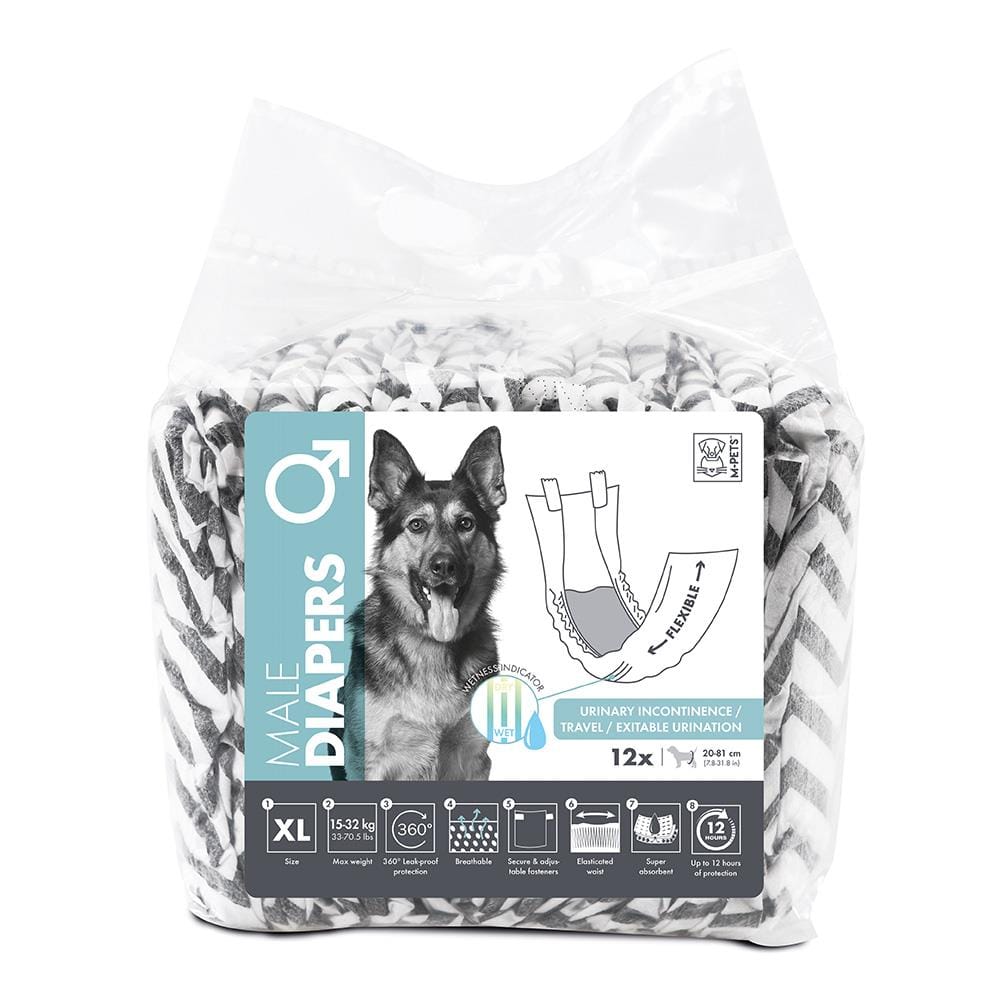 ผ้าอ้อมสุนัข M-PETS DIAPERS MALE DOG ไซซ์ XL