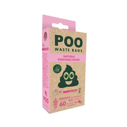 ถุงเก็บมูลสัตว์เลี้ยง M-PETS POO WASTE BAGS กลิ่นกุหลาบ 60 ชิ้น_0