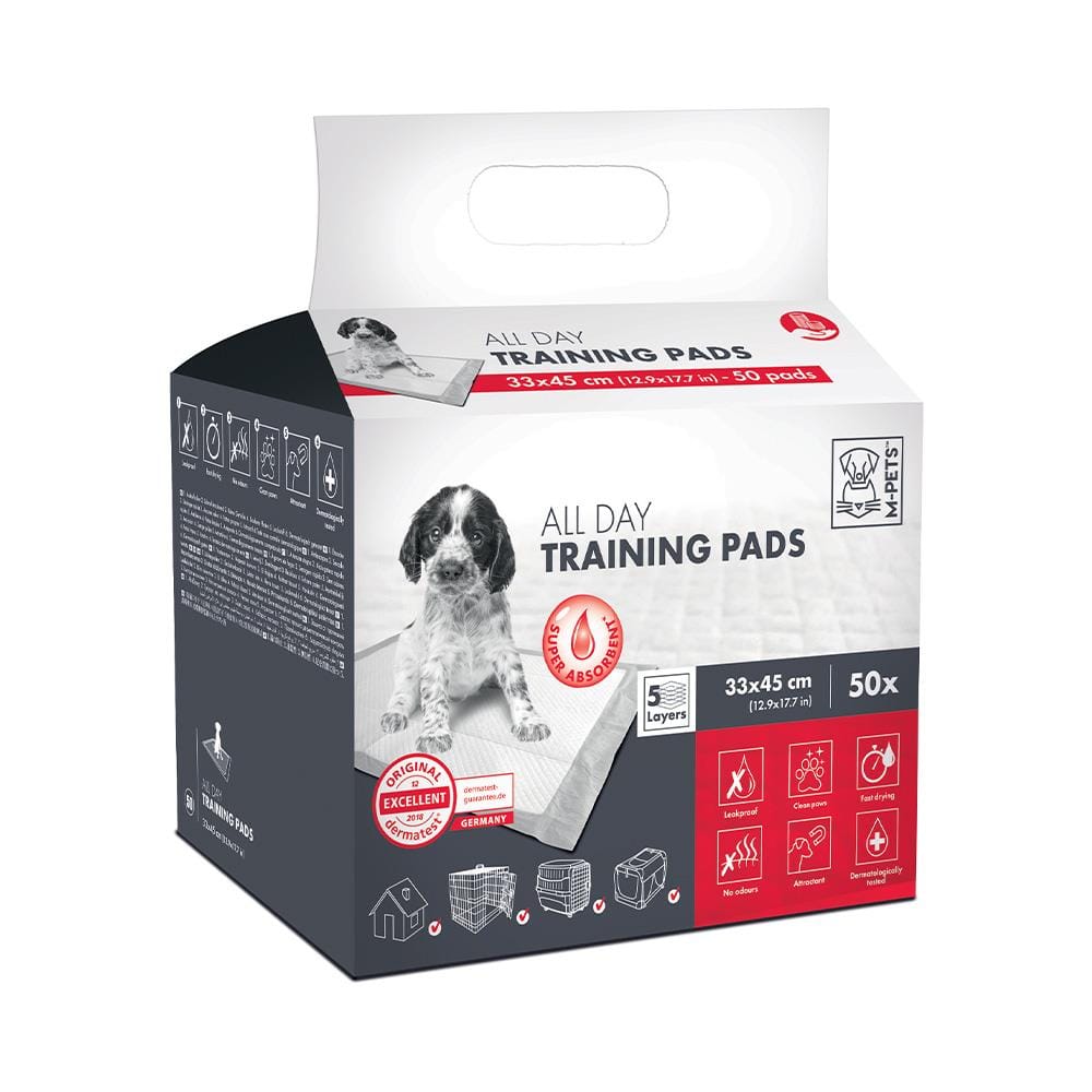 แผ่นรองฉี่สุนัข M-PETS ALL DAY 33x45 ซม. 50 ชิ้น