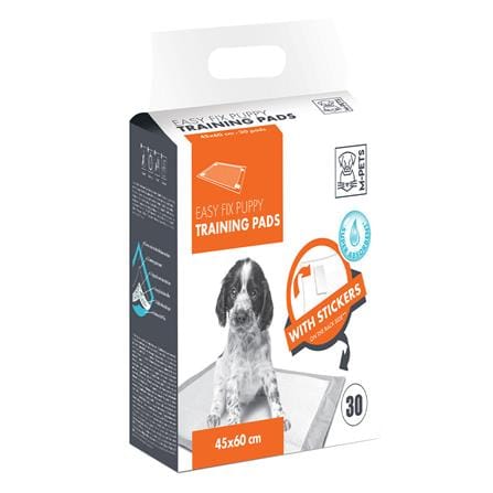 แผ่นรองซับสัตว์เลี้ยง M-PETS EASY FIX 45x60 ซม. 30 ชิ้น_0